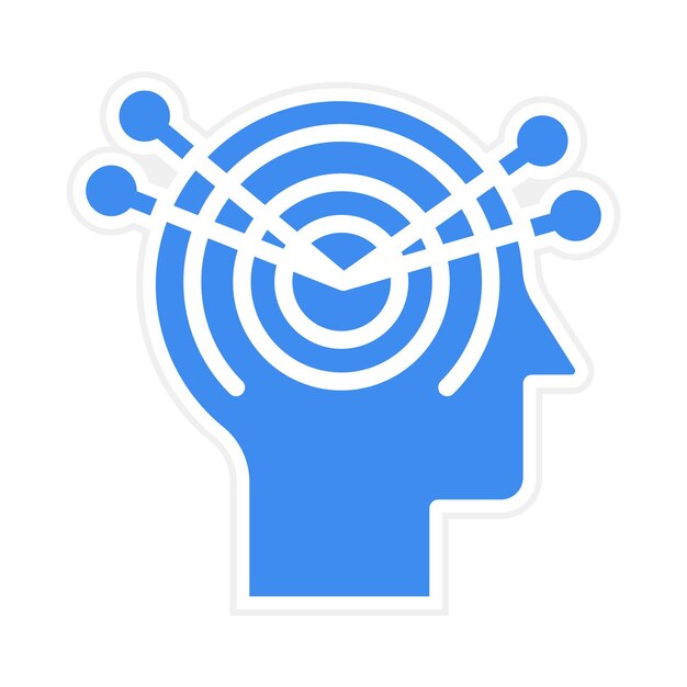 Imagen vectorial de icono de liderazgo de pensamiento Se puede utilizar para la gestión de personal