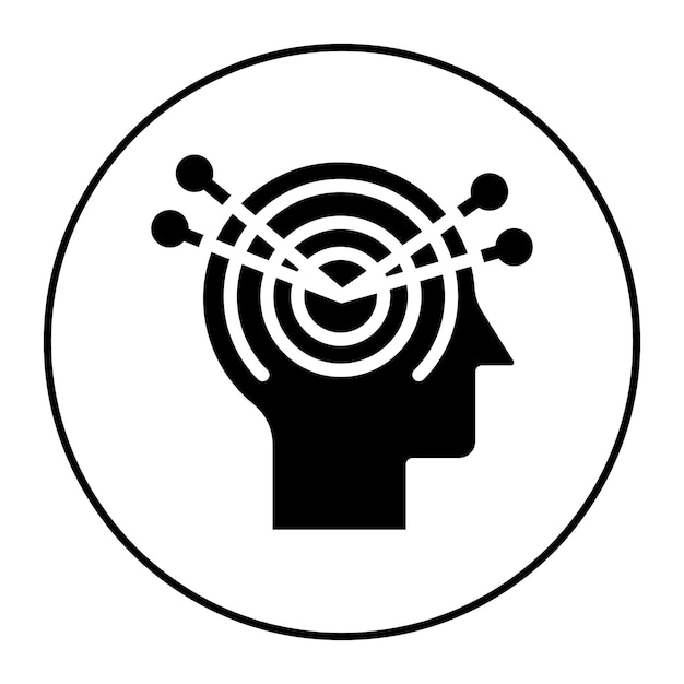 Imagen vectorial de icono de liderazgo de pensamiento Se puede utilizar para la gestión de personal