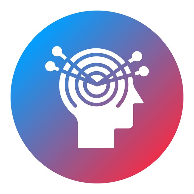Imagen vectorial de icono de liderazgo de pensamiento Se puede utilizar para la gestión de personal