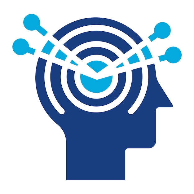 Imagen vectorial de icono de liderazgo de pensamiento Se puede utilizar para la gestión de personal
