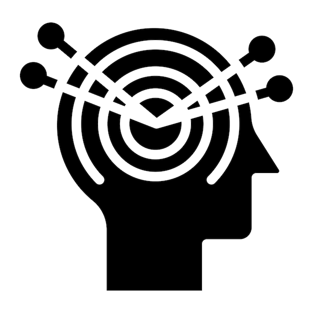 Imagen vectorial de icono de liderazgo de pensamiento Se puede utilizar para la gestión de personal