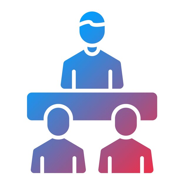 Imagen vectorial del icono de liderazgo Se puede utilizar para la gestión empresarial