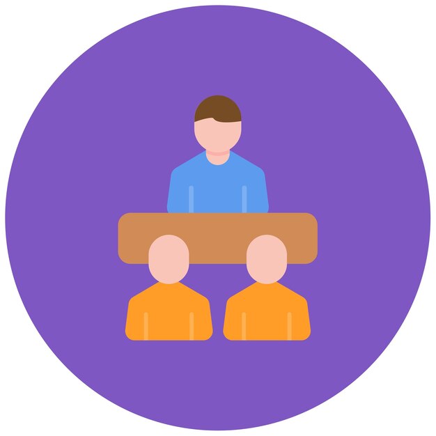 Imagen vectorial del icono de liderazgo Se puede utilizar para la gestión empresarial