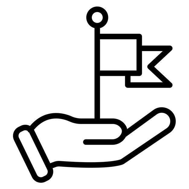 La imagen vectorial del ícono de liderazgo se puede utilizar para la organización