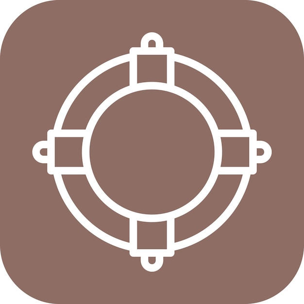 Imagen vectorial del icono de Life Preserver Puede utilizarse para los Servicios Públicos