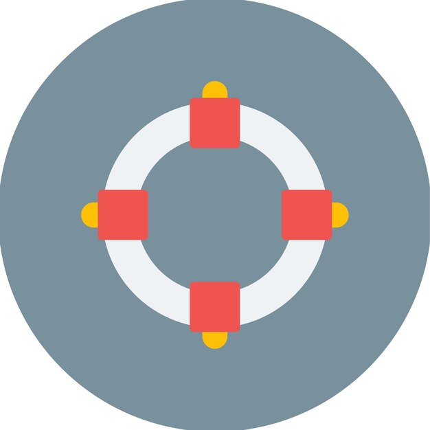 Imagen vectorial del icono de Life Preserver Puede utilizarse para los Servicios Públicos
