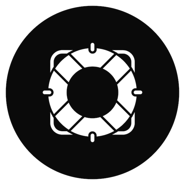 Imagen vectorial del icono de Life Raft Se puede usar para Inmigración
