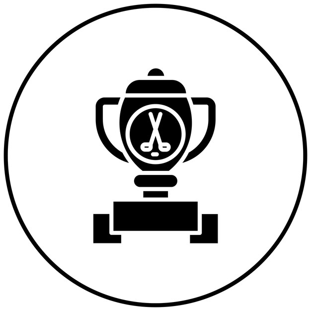 Imagen vectorial del icono de la Liga Menor de Hockey Se puede usar para Hockey
