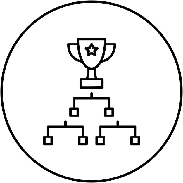 Imagen vectorial del icono de la liga Se puede usar para el fútbol