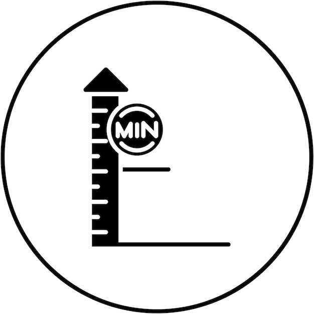 Imagen vectorial del icono de límite de altura Se puede usar para el parque temático