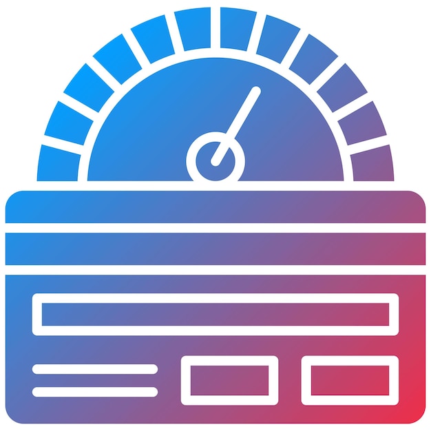 Imagen vectorial del icono del límite de la tarjeta de crédito Se puede utilizar para servicios de dinero en línea