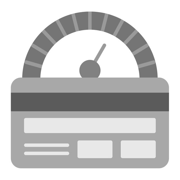 Imagen vectorial del icono del límite de la tarjeta de crédito Se puede utilizar para servicios de dinero en línea