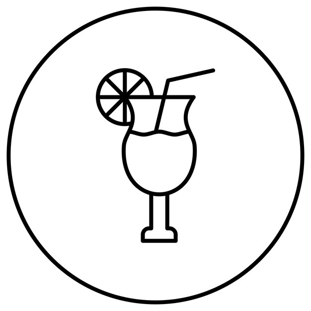 La imagen vectorial del icono de limonada se puede usar para el verano