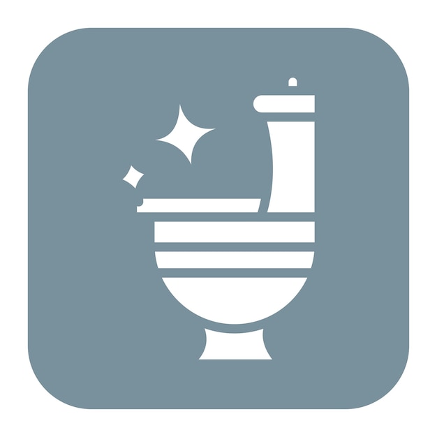 Imagen vectorial del icono de limpieza del baño Se puede utilizar para la limpieza