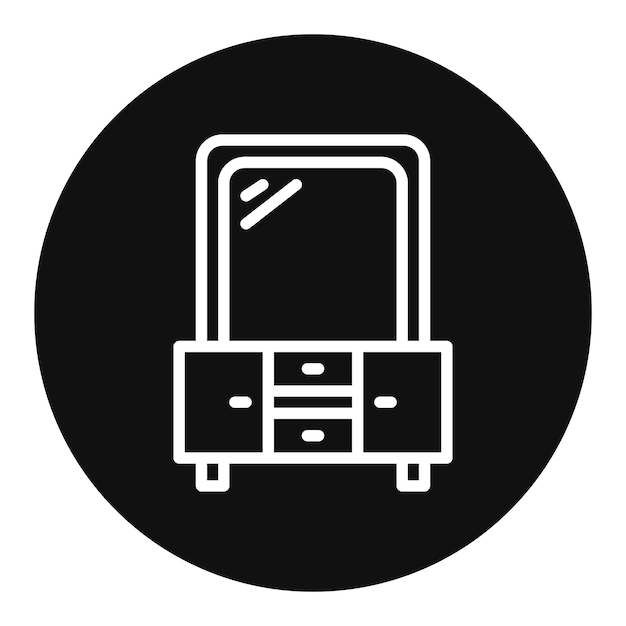 Imagen vectorial del icono de limpieza de cajones Se puede utilizar para limpiar y limpiar el polvo