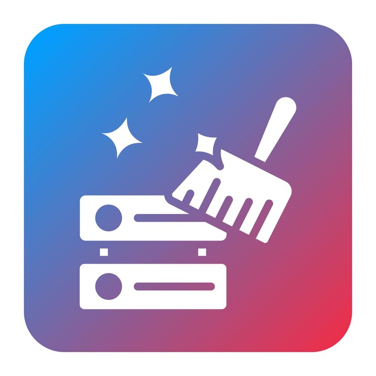 Vector imagen vectorial de icono de limpieza de datos se puede utilizar para la ciencia de datos