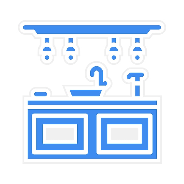 Imagen vectorial del icono de limpieza de encimeras Se puede utilizar para limpiar y limpiar el polvo