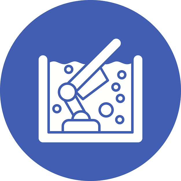 Imagen vectorial del icono de limpieza de la piscina Se puede utilizar para la fontanería