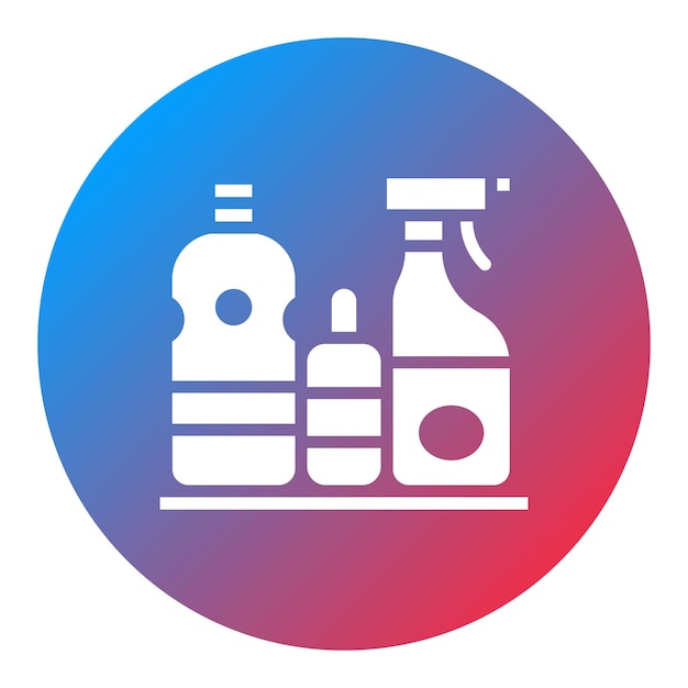 Imagen vectorial del icono de limpieza del producto Se puede utilizar para el supermercado