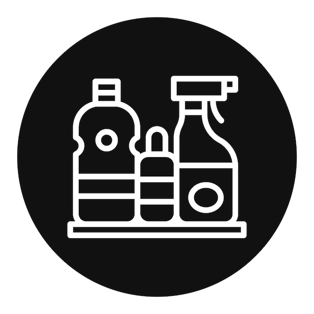 Imagen vectorial del icono de limpieza del producto Se puede utilizar para el supermercado