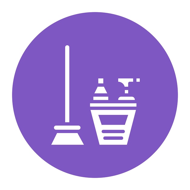 Imagen vectorial de icono de limpieza Se puede utilizar para la lavandería