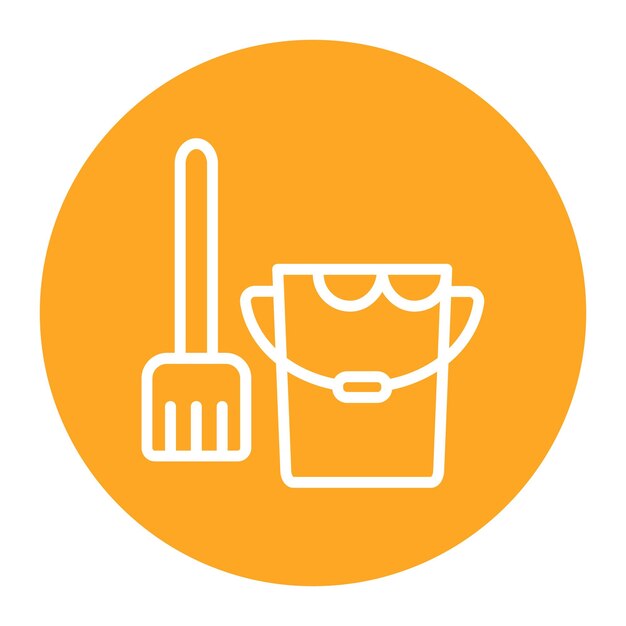 Imagen vectorial del icono de limpieza puede utilizarse para la limpieza