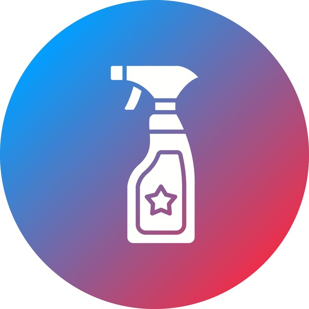 Imagen vectorial del icono de limpieza de pulverización Se puede utilizar para artículos para el hogar