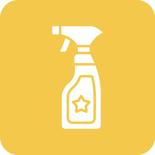 Imagen vectorial del icono de limpieza de pulverización Se puede utilizar para artículos para el hogar