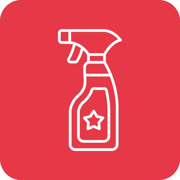 Imagen vectorial del icono de limpieza de pulverización Se puede utilizar para artículos para el hogar