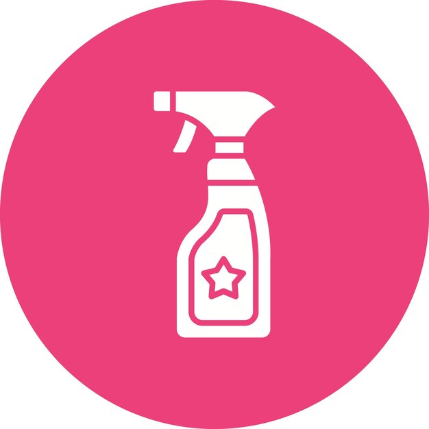 Imagen vectorial del icono de limpieza de pulverización Se puede utilizar para artículos para el hogar