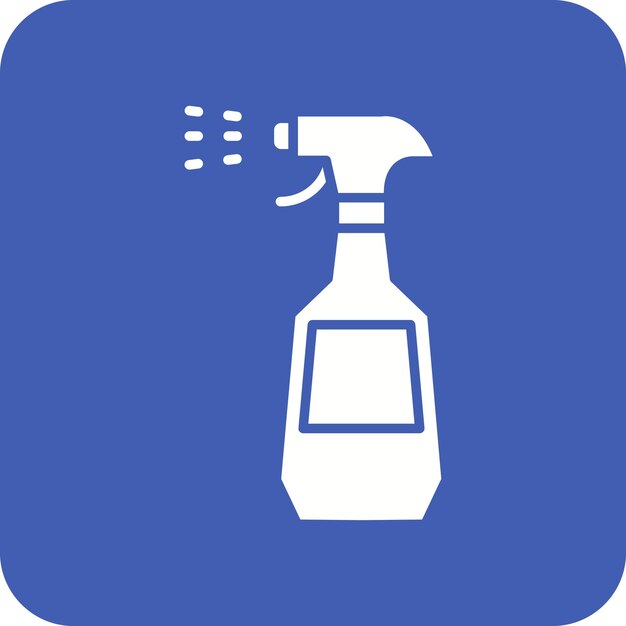 Imagen vectorial del icono de limpieza de pulverización Se puede utilizar para la rutina de higiene