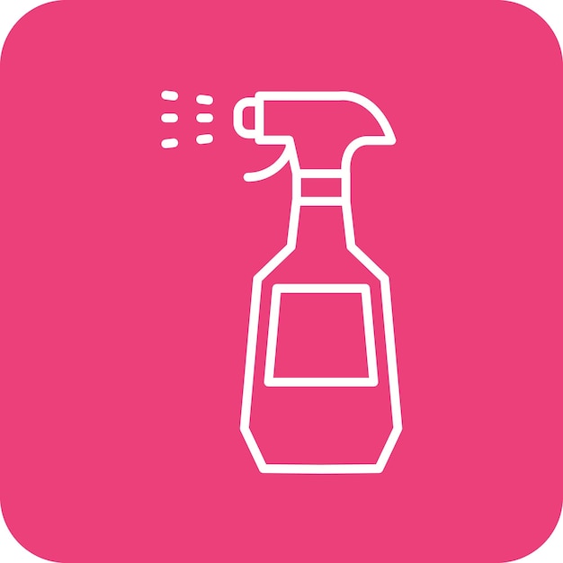 Imagen vectorial del icono de limpieza de pulverización Se puede utilizar para la rutina de higiene