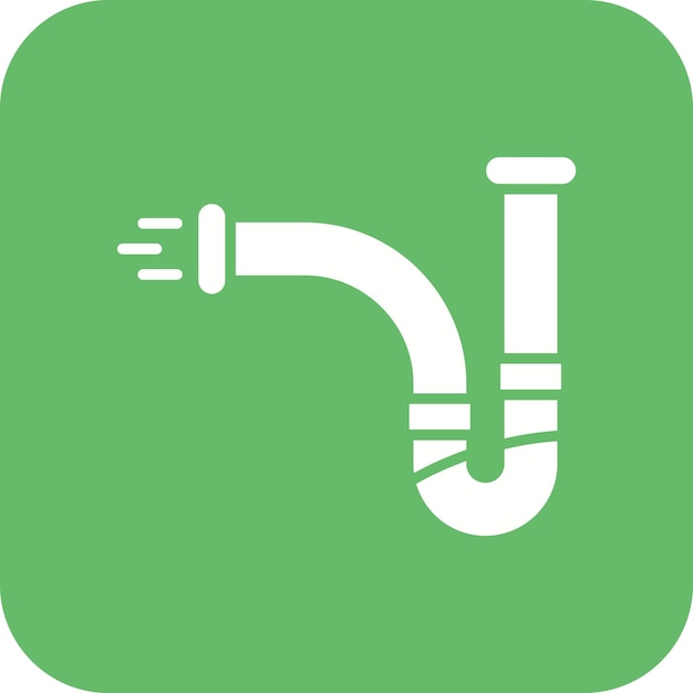 Imagen vectorial del icono de limpieza de tuberías Se puede utilizar para la fontanería