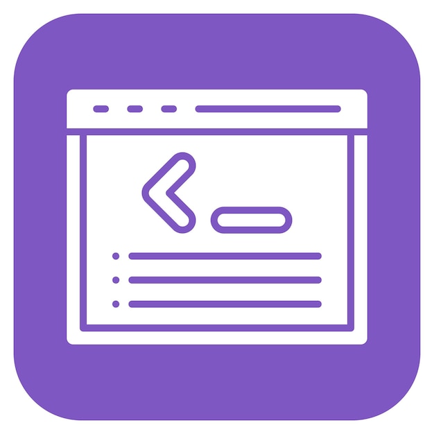 Imagen vectorial del icono de la línea de comandos de la consola Se puede utilizar para la informática