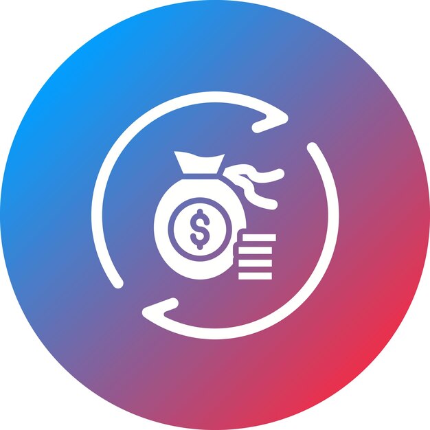 Imagen vectorial de icono de línea de crédito giratoria Se puede utilizar para finanzas