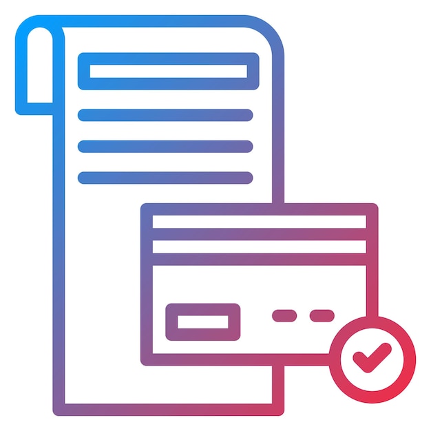 Imagen vectorial del icono de línea de crédito Se puede usar para crédito y préstamo