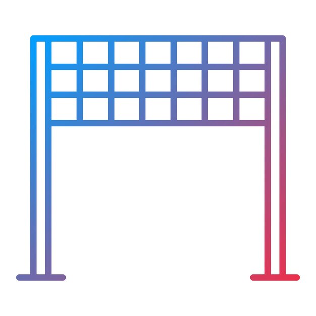 Imagen vectorial del icono de la línea de meta Se puede usar para deportes