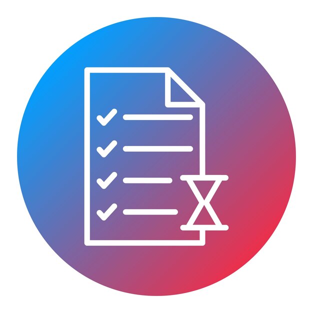 Imagen vectorial del icono de la línea de tiempo del proyecto Se puede utilizar para la evaluación del proyecto