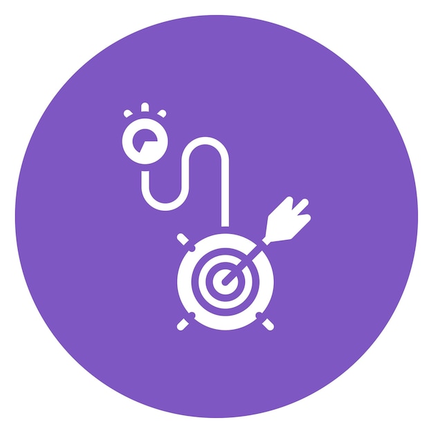 Imagen vectorial del icono de la línea de tiempo del proyecto Se puede utilizar para la gestión de operaciones