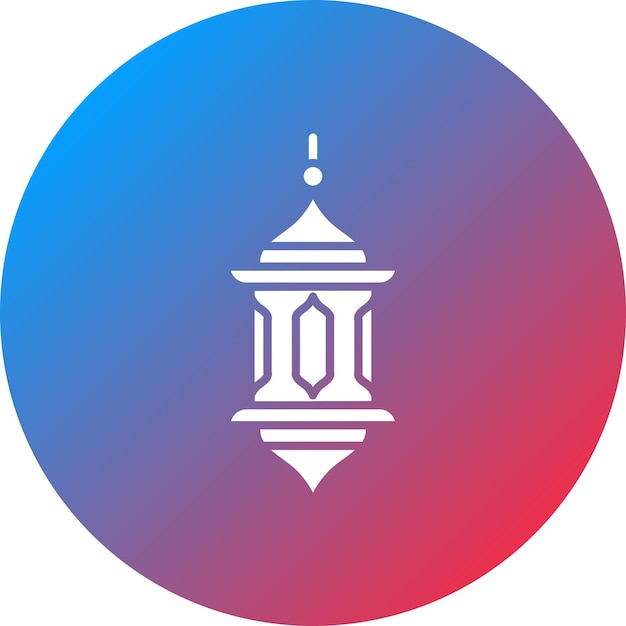 Imagen vectorial del icono de la linterna árabe Se puede usar para el Ramadán