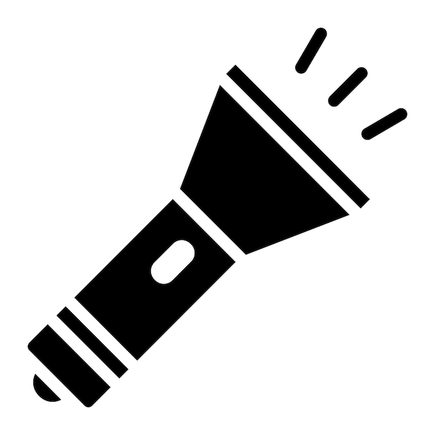 Imagen vectorial del icono de la linterna Se puede usar para la Aventura