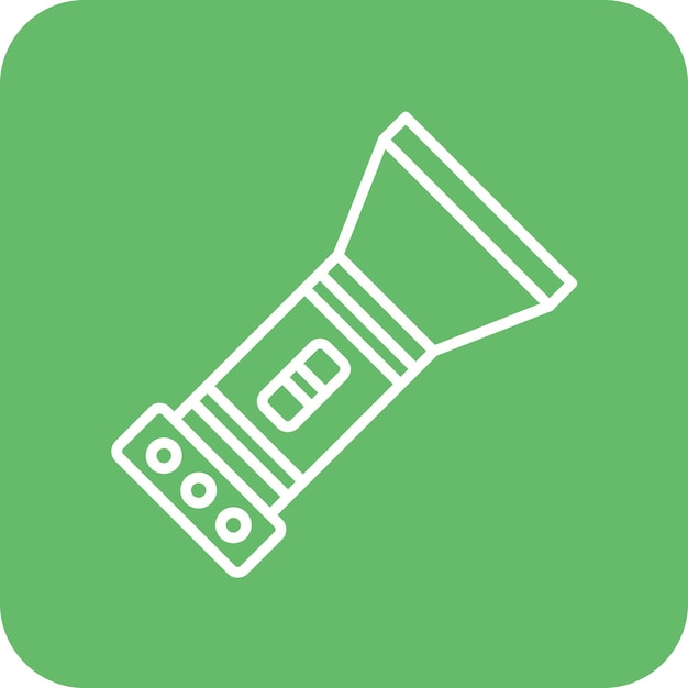 Imagen vectorial del icono de la linterna Se puede utilizar para mejoras en el hogar