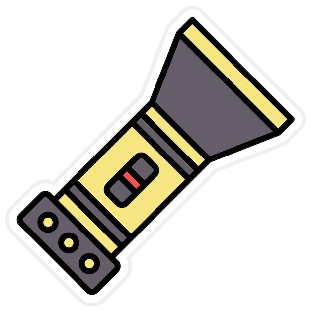 Imagen vectorial del icono de la linterna Se puede utilizar para mejoras en el hogar