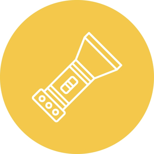 Imagen vectorial del icono de la linterna Se puede utilizar para mejoras en el hogar