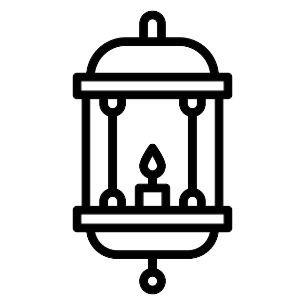 Imagen vectorial del icono de la linterna del Reino Se puede usar para el Imperio