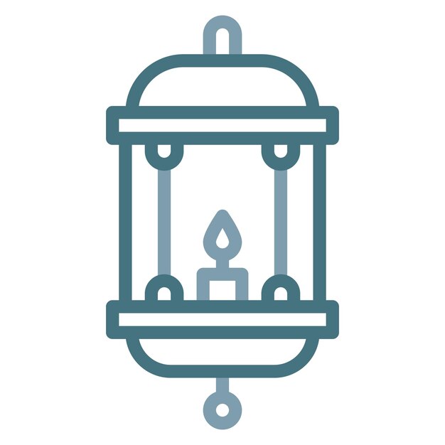 Imagen vectorial del icono de la linterna del Reino Se puede usar para el Imperio