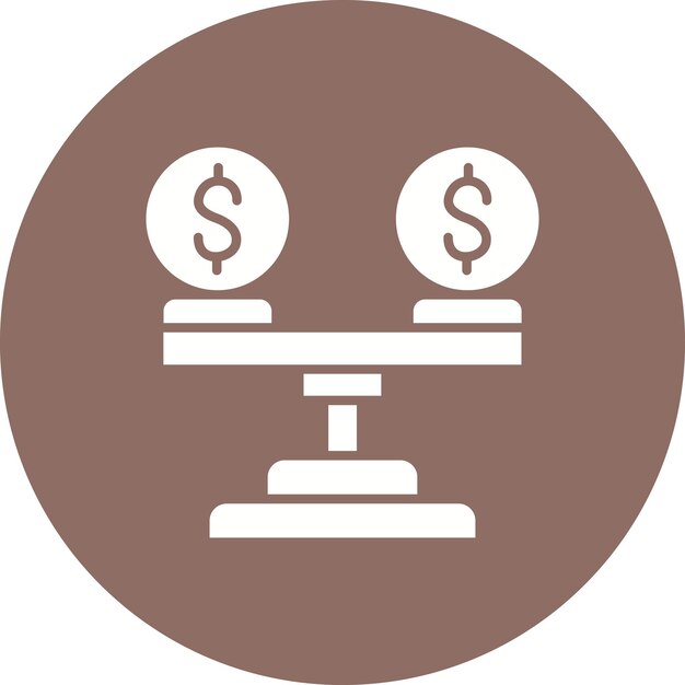 Imagen vectorial del icono de liquidez del dinero Se puede utilizar para la contabilidad