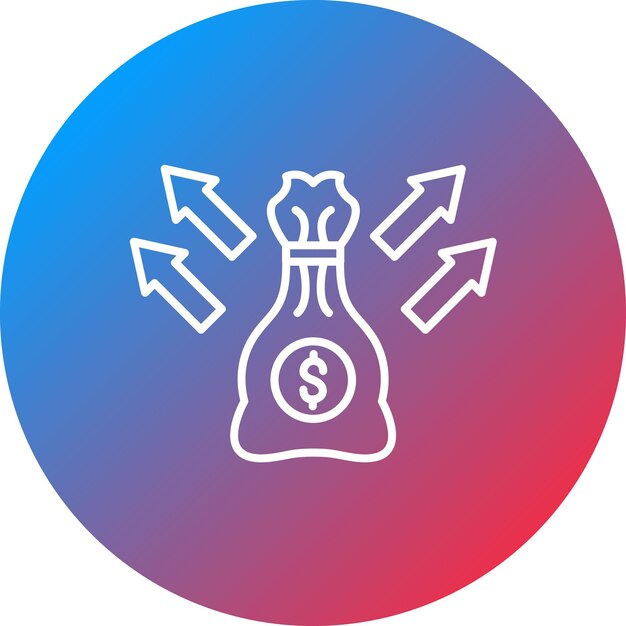 Imagen vectorial del icono de liquidez Se puede utilizar para la contabilidad