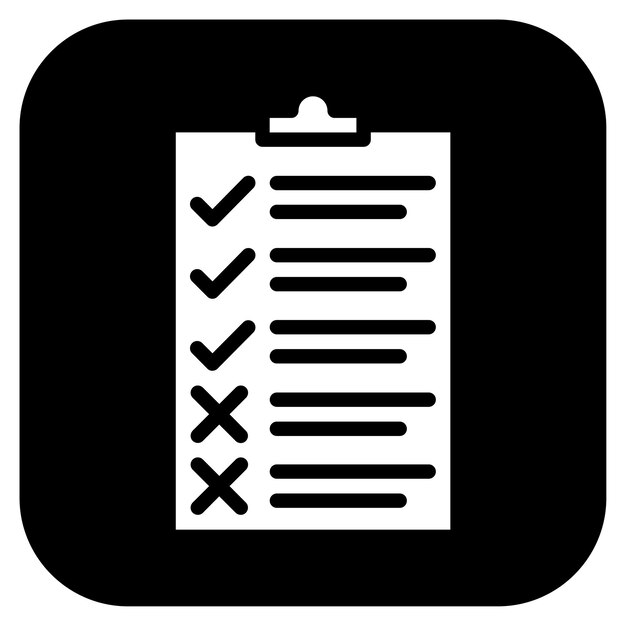 Imagen vectorial del icono de la lista de comprobación de la maratón Se puede utilizar para la maratón