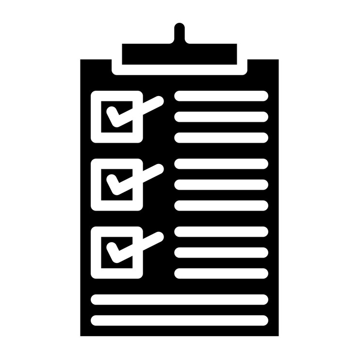 Vector imagen vectorial del icono de la lista de comprobación se puede usar para adventure